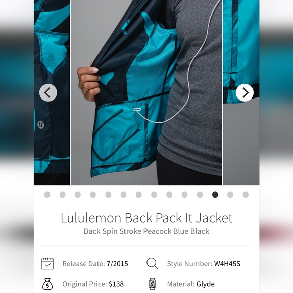Lululemon Back Pack It Jacket Size 12 - Picture 16 of 16